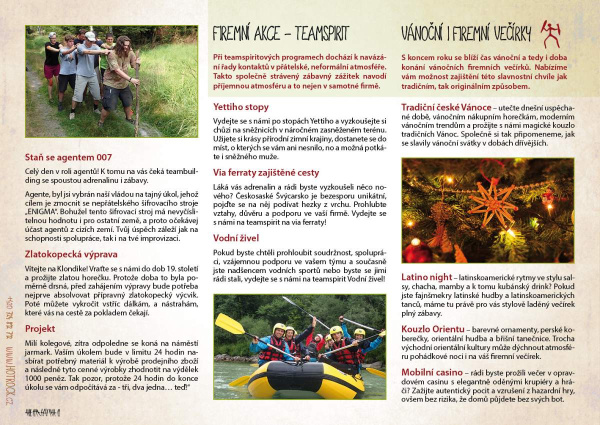 Katalog HOTROCK 2019 strana 22 - firemní akce, teamspirit, vánoční i firemní večírky