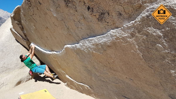 Iron man, zdejší nejpopulárnější boulder. Foto: HOTROCK.cz Iron man, zdejší nejpopulárnější boulder. Foto: HOTROCK.cz