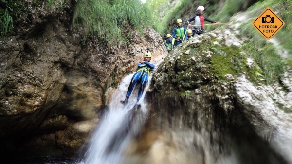 Canyoning je velká výzva.